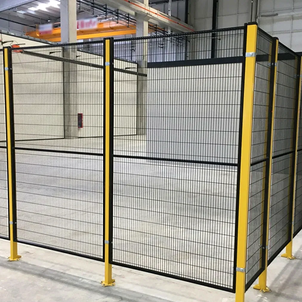 Installed industrial perimeter safety guarding